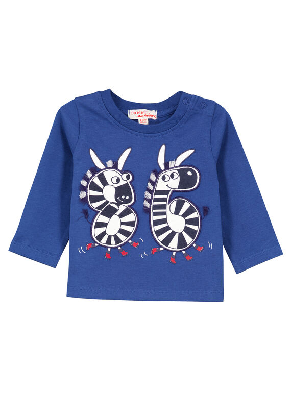 Langärmeliges T-Shirt Blau GUTRITEE2 / 19WG10J1TMLC221