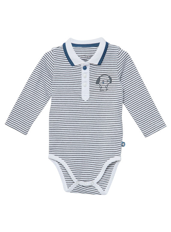 Gestreifter Body für neugeborene Jungen JOU1BOD5 / 20SF04J1BOD000