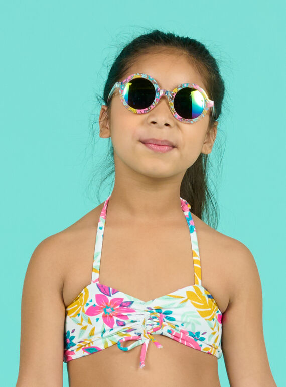 Kind Mädchen transparente Sonnenbrille NYAMERLUN3 / 22SI01L2LUS961