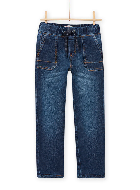 Fleece-gefütterte normale Jeans für Jungen MOPLAJEAN / 21W902O1JEAP274