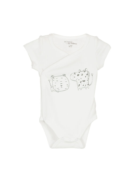 Unisex-Body mit kurzen Ärmeln für Babys FOU2BOD2 / 19SF77J2BOD000