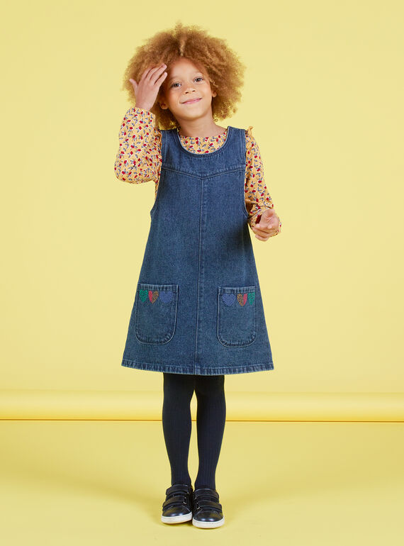 Denim-Kleid für Mädchen MAMIXROB1 / 21W901J2ROBP269