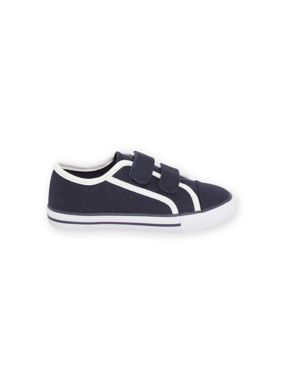 Marineblaue und weiße Turnschuhe für Kinder Junge NOTOILNAVY / 22KK3691D16070
