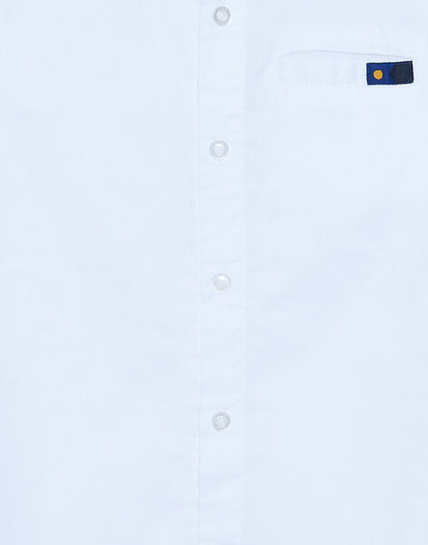 Einfarbig Weisses Hemd Mit Kurzen Armeln Und Roter Fliege Fur Jungen Poloshirt Hemd Enfant Dpam