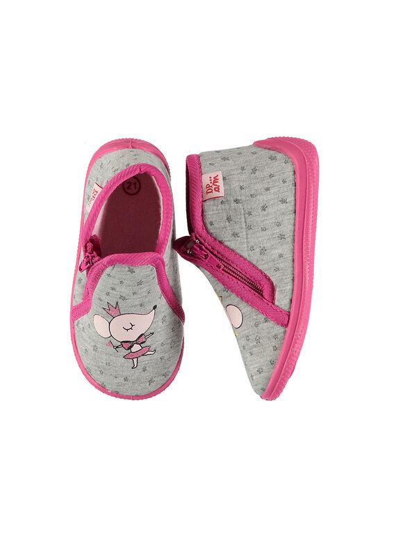 Jersey-Stiefeletten für Babys Mädchen FBFBOTSOU / 19SK3734D0A940