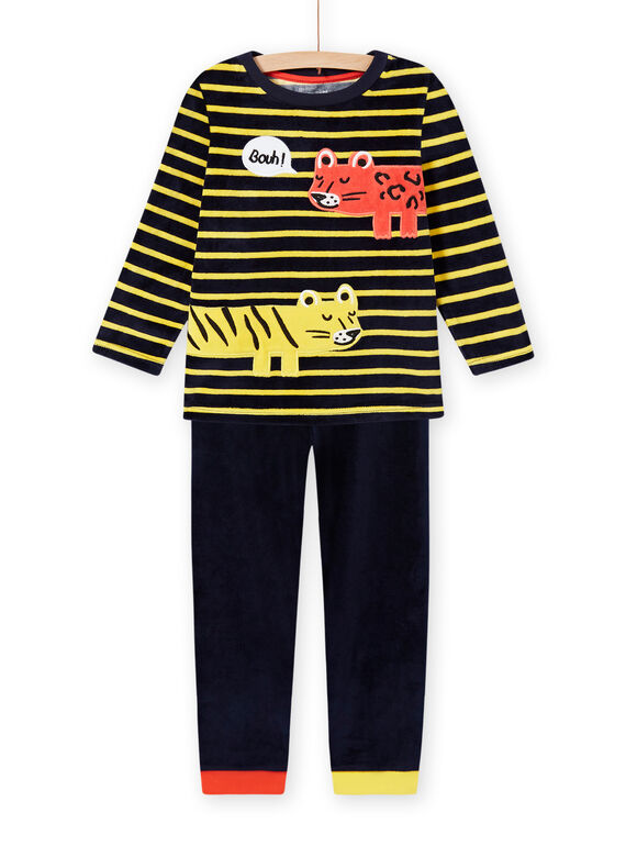 Pyjama-Set aus Samt mit Tiermotiven für Kinder Jungen MEGOPYJRAY / 21WH1291PYJ705