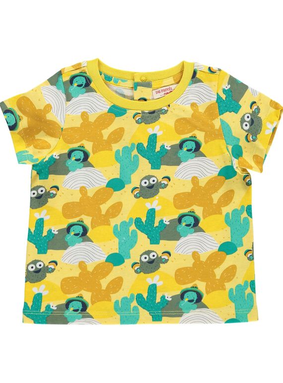 Baby boys' short-sleeved T-shirt CUPITI3 / 18SG10I3TMC009