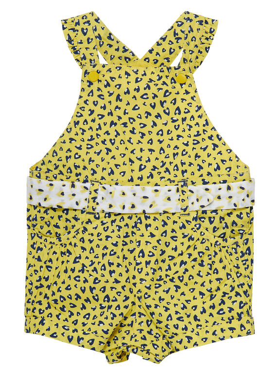 Kurze bedruckte Baby-Latzhose für Mädchen JITROSAC / 20SG09F1SAC102