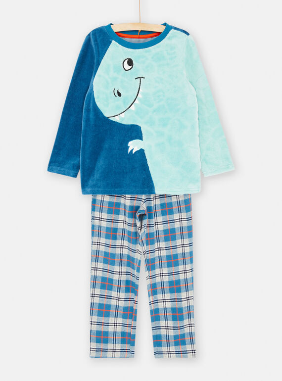 Blau-graues Pyjama-Set SEGOPYJDEV / 23WH1258PYJC226