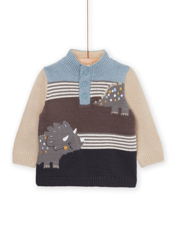 Strickpullover mit Jacquard- und Dinosaurier-Animation PUREPUL / 22WG10T1PULJ923