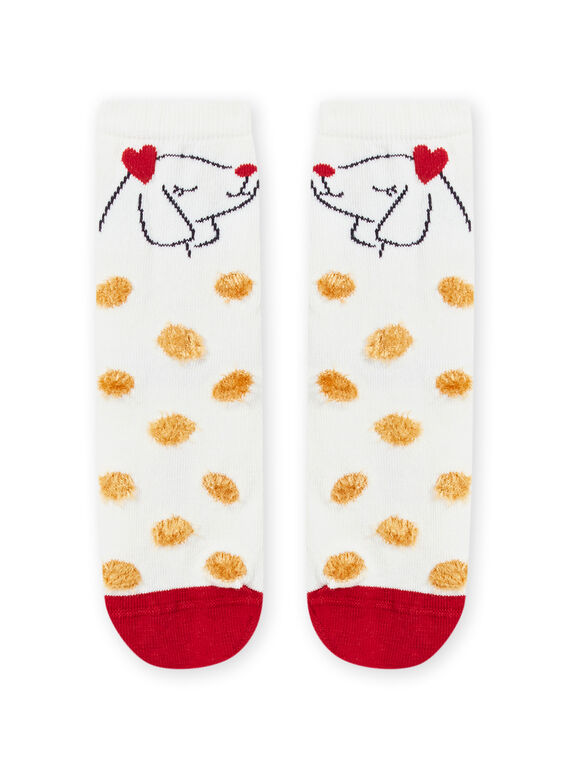 Hundesocken für Mädchen mit Tupfen MYAMIXCHOBO / 21WI01J2SOQ009