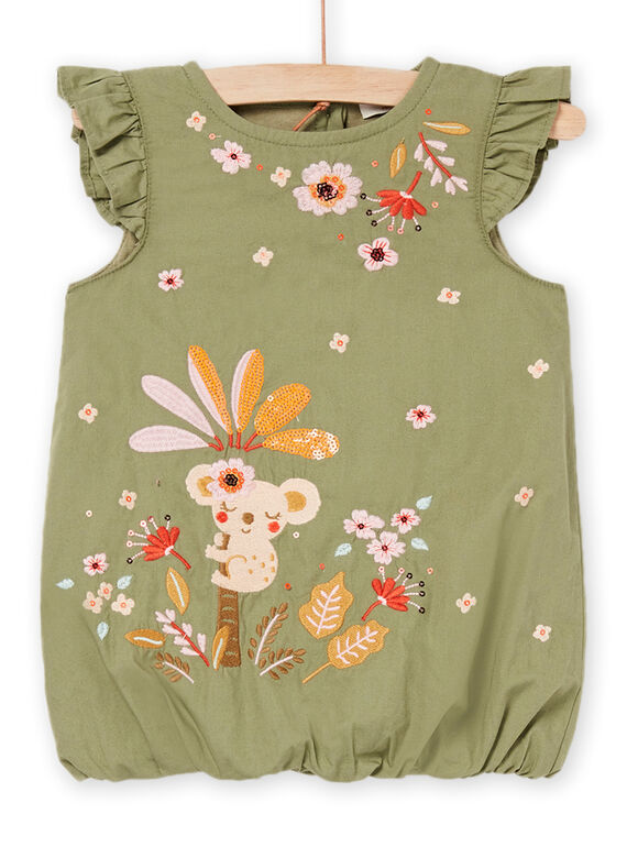 Bauschiges Kleid mit Koala- und Fantasiemuster RIMAGROB2 / 23SG09T3ROB612
