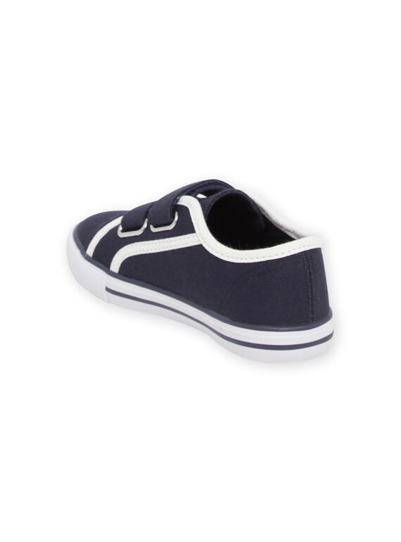 Marineblaue und weiße Turnschuhe für Kinder Junge NOTOILNAVY / 22KK3691D16070
