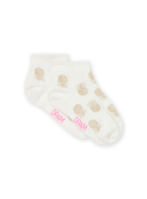 Ecru-Socken RYAEXOCHO / 23SI0194SOQ001