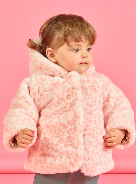 Baby Mädchen Wendekapuzenjacke in Gold und Rosa MIORDOUREV / 21WG0951D3EA006