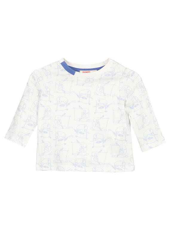 Langärmeliges Jersey-T-Shirt für Babys Jungen GUBLATEE2 / 19WG10S2TML001