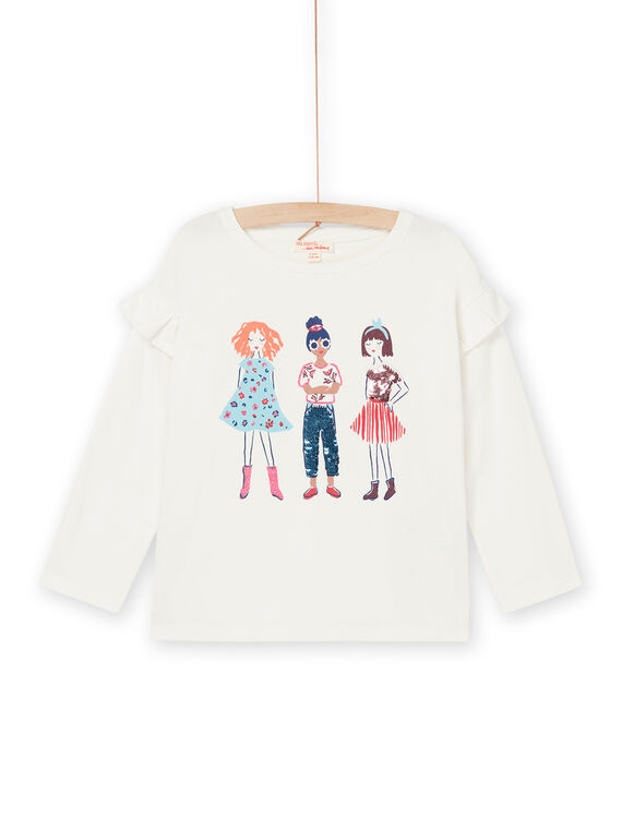 T-shirt mit Muster für Mädchen PAGOTEE4 / 22W901O3TML001