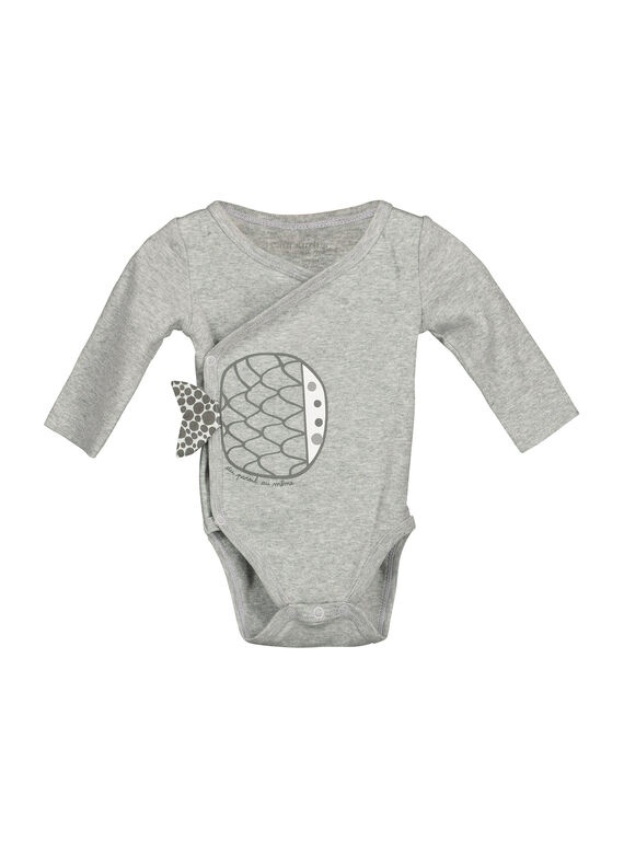Unisex-Body mit langen Ärmeln für Babys FOU1BOD1 / 19SF7711BOD943