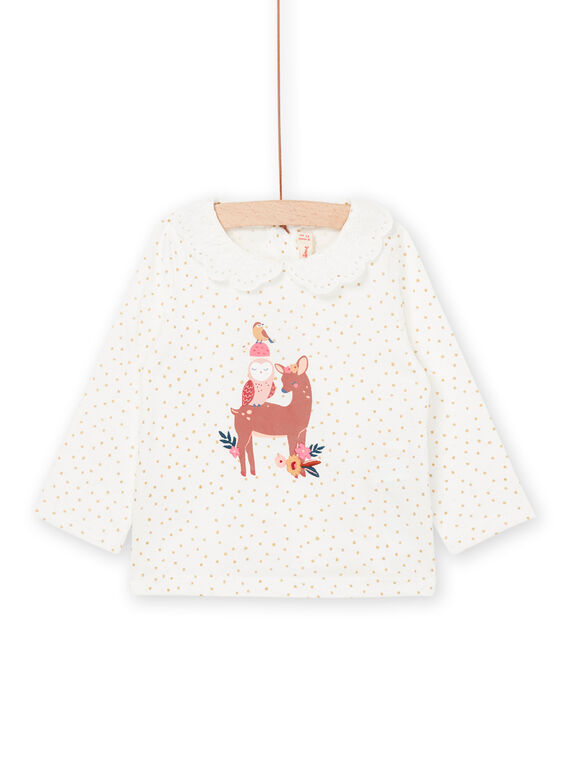 Bluse mit Reh-Print PIPRABRA / 22WG09S1BRA001
