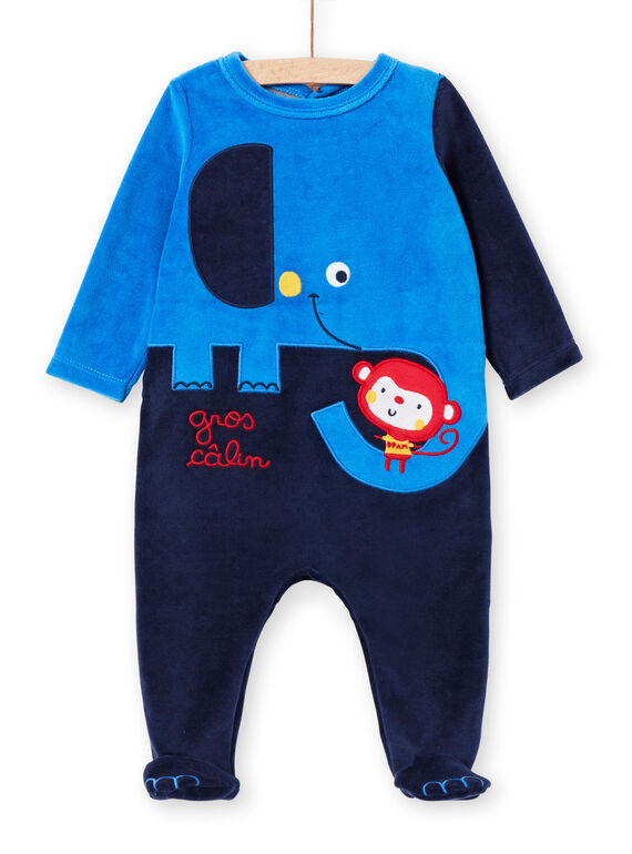 Nachtblauer Strampler Baby Junge LEGAGRELEF / 21SH1454GRE713