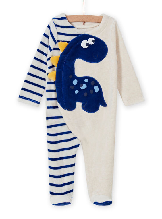 Baby Jungen ecru Dinosaurier Strampler MEGAGRENOS / 21WH1485GRE006