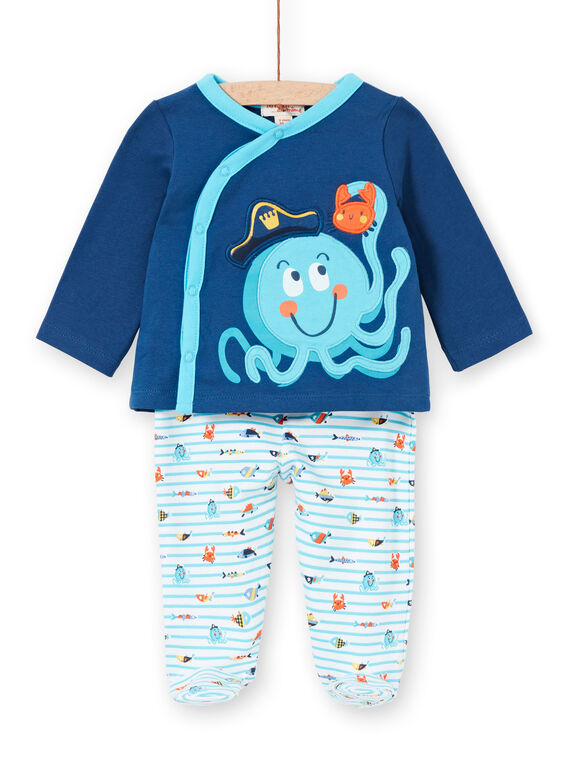Schlafanzug für Jungen aus gebürstetem Fleece von Octopus LEGAPYJPIE / 21SH1451PYJC230