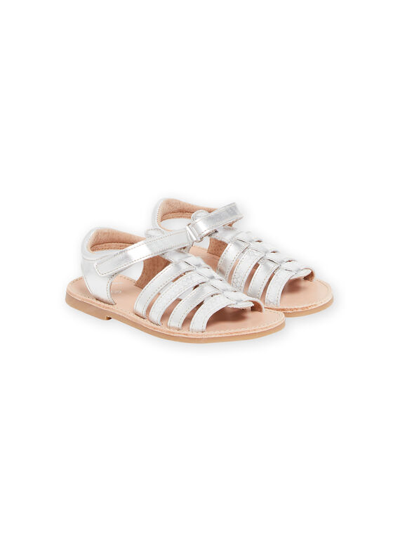 Silberne Sandalen Kind Mädchen NASANDCARLA / 22KK354JD0E956