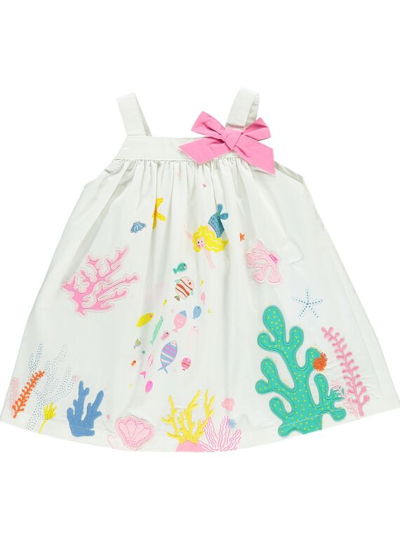 Baby girls' strappy dress CIMAROB1 / 18SG09U2ROB000