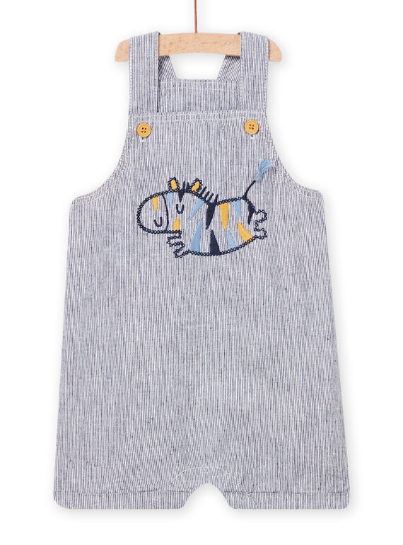 Baby Junge Weiß & Blau Kurze Latzhose NUSOSAC / 22SG10Q1SAC000