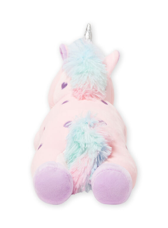 Rosa Einhorn-Plüsch für Jungen mit kleinen lila Herzen JLicorne rose / 20T8GF1BPE2099