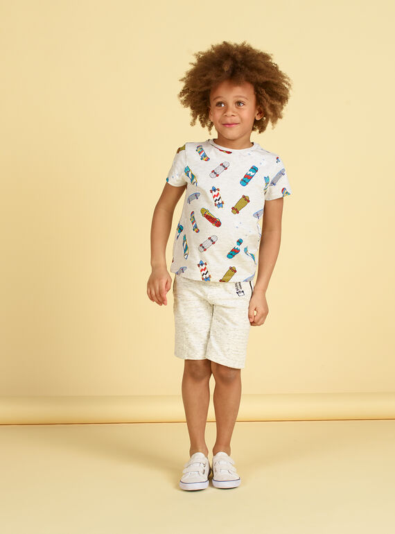 Grau melierte Bermudashorts - Boy's Boy LOPOEBER / 21S902Y1BER943