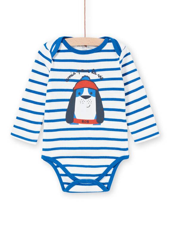 Langärmeliger gestreifter Matrosenbodysuit für Jungen LEGABODOG / 21SH142ABDL001