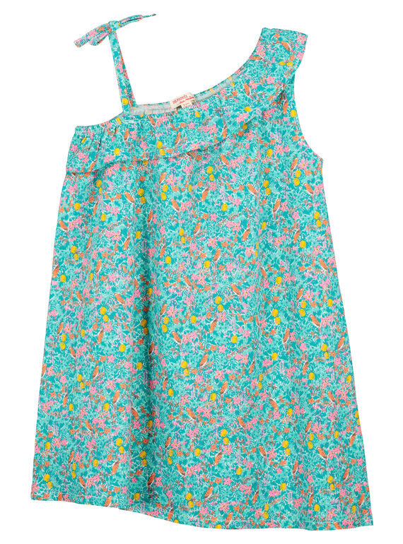 Asymmetrisches Kleid für Mädchen FACUROB5 / 19S901N5ROB000