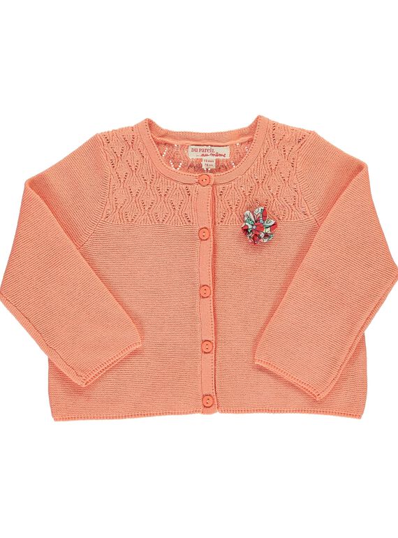 Baby girls' cardigan CIBUCAR1 / 18SG09K1CAR401