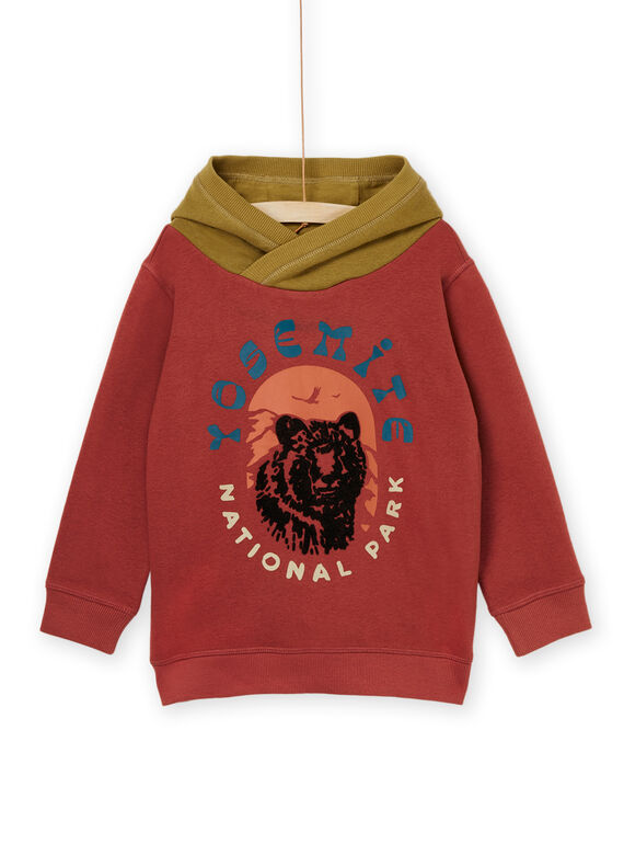 Kapuzensweatshirt mit Bärenanimation POPRASWE / 22W902S1SWE511