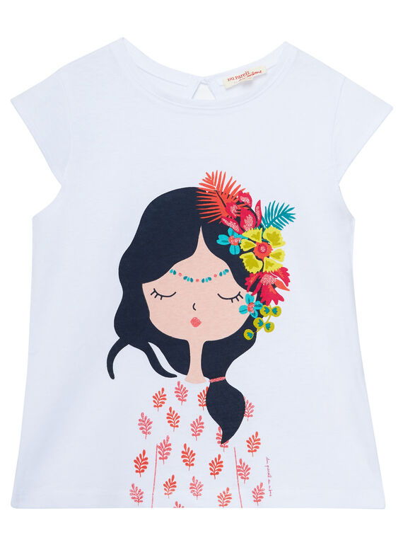 Kurzärmeliges T-Shirt für Mädchen, mit Aufdruck JABOTI1 / 20S901H1TMC000