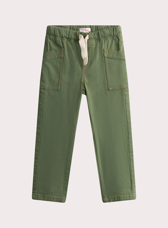 Khaki Cargo Trousers  WOLANPAN / 25S90241PANG605