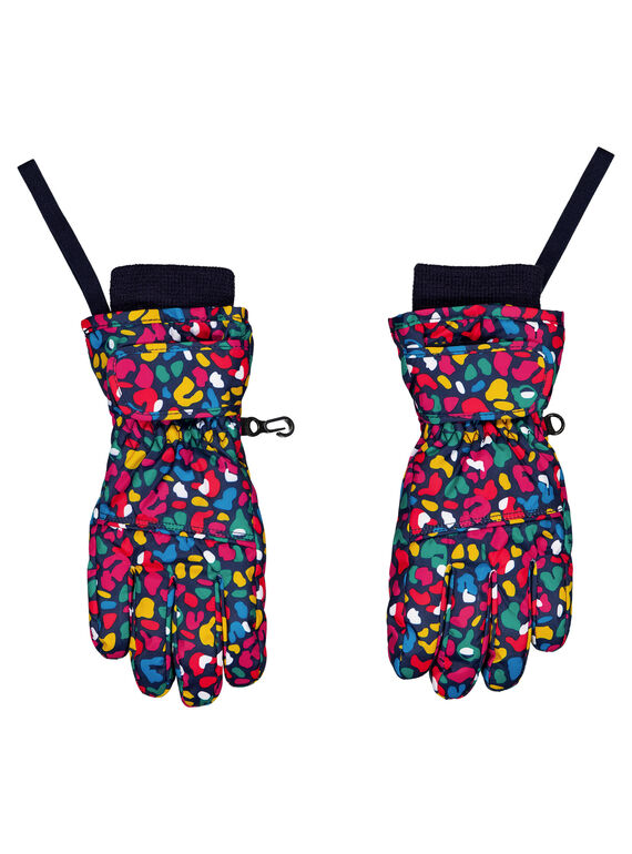 Fäustlinge / Handschuh mit mehrfarbigem Muster. GYASKIGANT / 19WI01W1GAN070