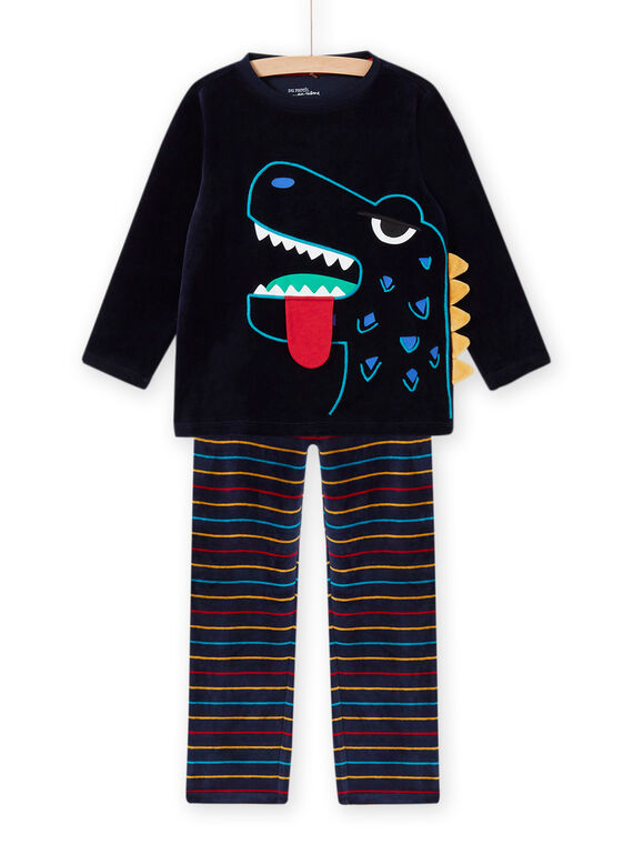 Schlafanzug-Set für Kind Junge mit phosphoreszierenden Dinosauriern MEGOPYJDIN / 21WH1293PYJ705