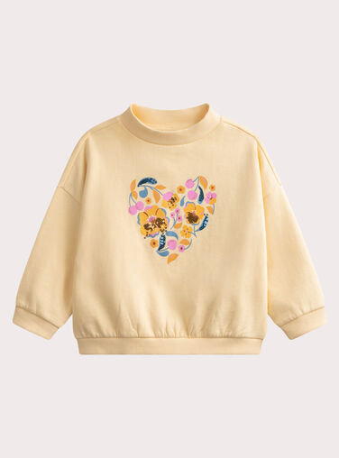 Light yellow SWEAT SHIRT WAPRISWEA / 25S901S1SWEB103