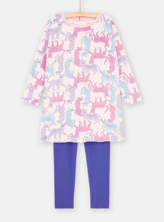 Rosa und blaues Pyjama-Set SEFACHUPAN / 23WH1151CHND326