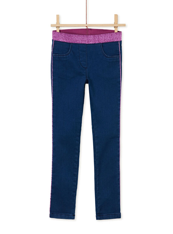 Strickjeans mit elastischem Lurex<br>•Bund KAECOJEAN / 20W901H1JEAP274