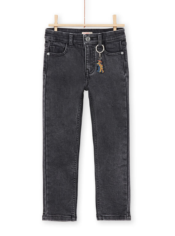 Graue Slim Fit-Jeans für Jungen MOPAJEAN / 21W902H1JEAK004