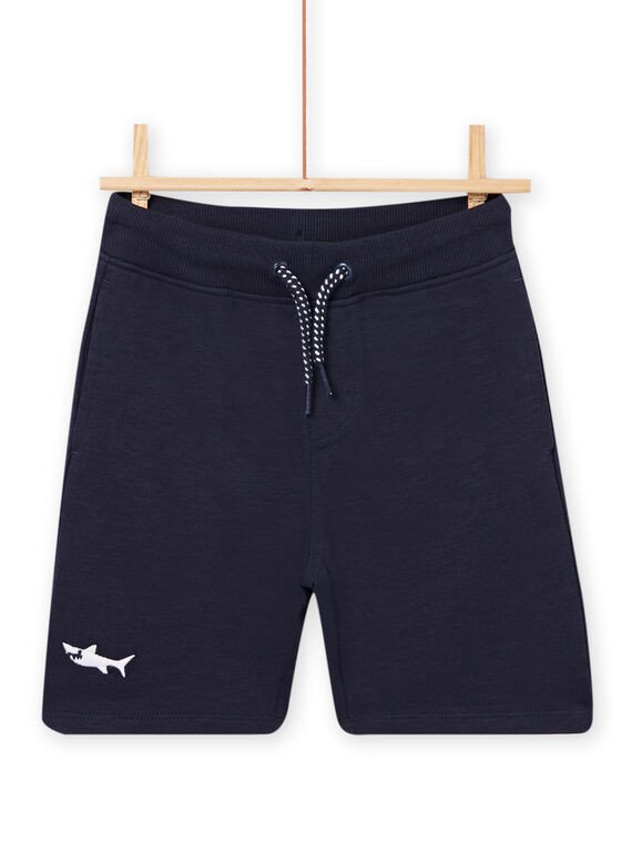Mitternachtsblaue Bermudashorts für Kinder Jungen NOJOBER1 / 22S902C8BER705