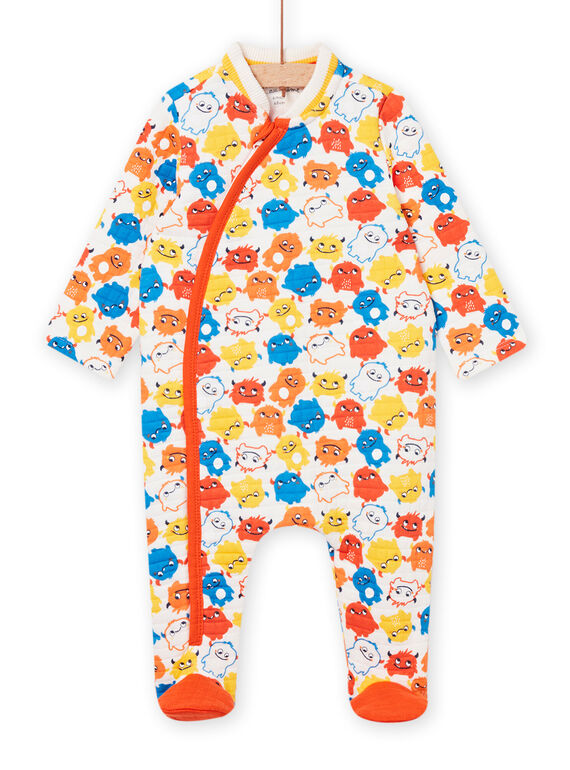 Baby Junge Fancy Print Off White Strampler NEGAGREAOP / 22SH14E3GRE001