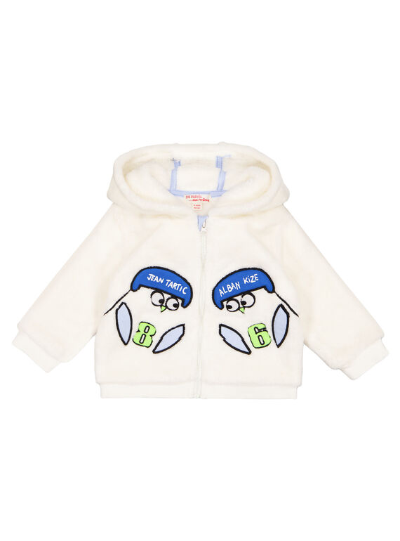 Naturweiße Weste weiche Boa Baby Junge GUBLAGIL2 / 19WG10S2GIL001