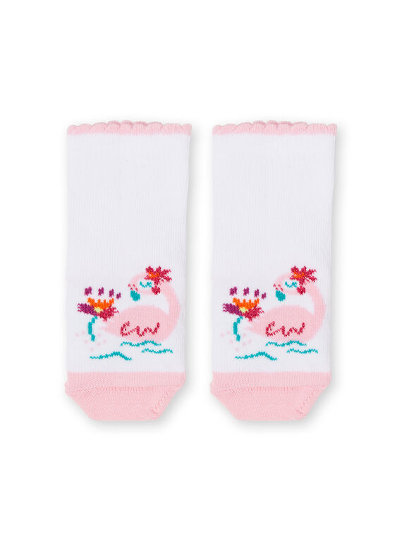 Baby Mädchen rosa und weißen Socken LYIBONSOQ / 21SI09W1SOQ000