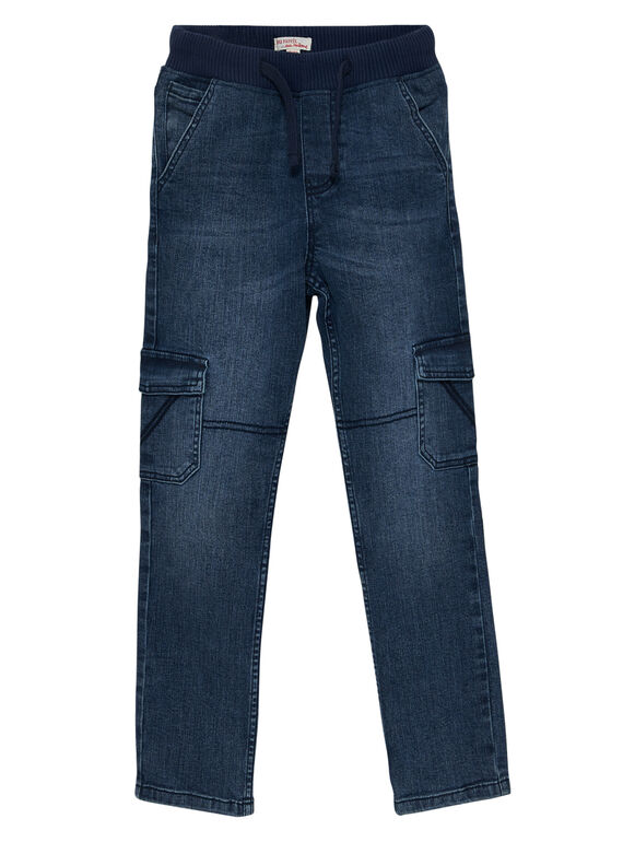 Elastische Cargo-Jeans für Jungen aus mittelschwerem Denim, Regular Fit JOESJEMAT1 / 20S90263D29P274