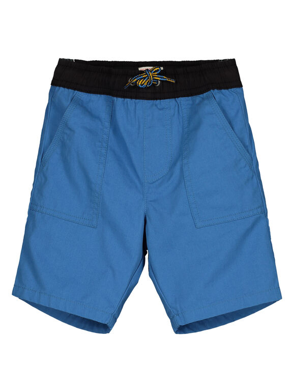 Mittelblaue Bermudashorts aus Baumwoll-Serge GOBLEBER / 19W90292BERC232