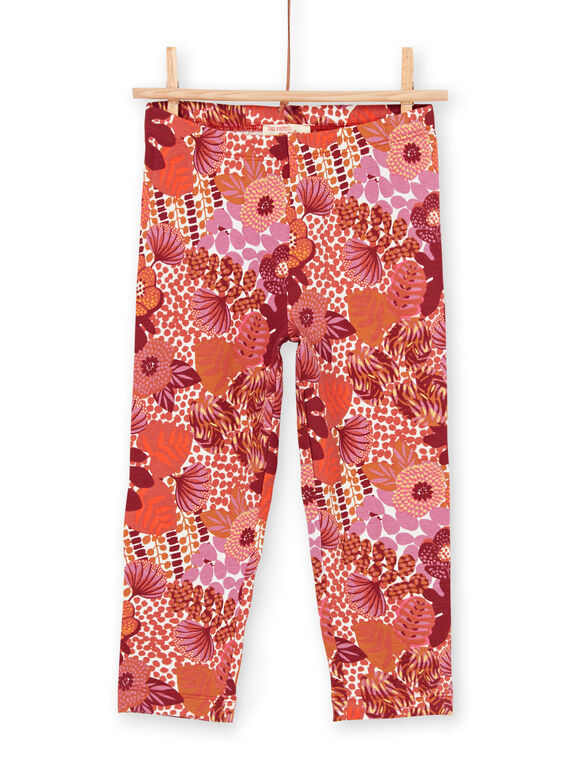 Rote Leggings für Kinder und Mädchen LYATERLEG / 21SI01V1CAL001